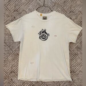 Gallery Dept White FW’22 Ripped “Art That Kills” T-shirt